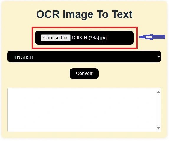 OCR image to text