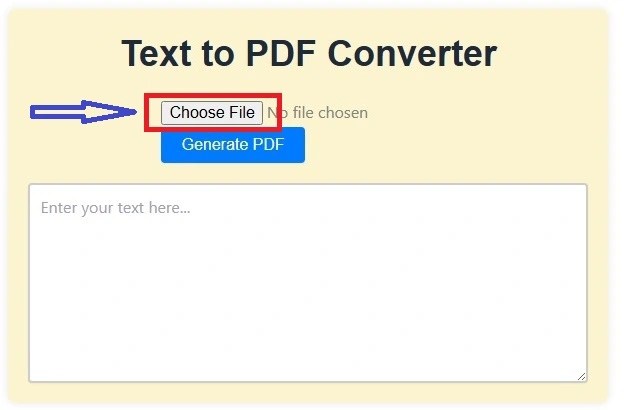text to pdf