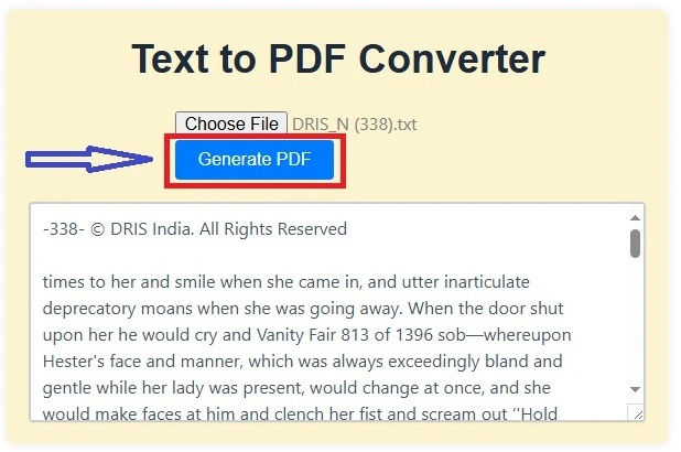 text to pdf converter